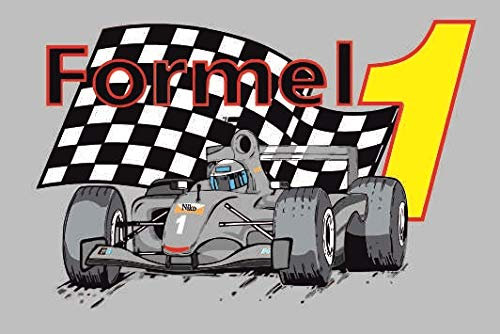U24 Adesivo Formula 1 Grigio Bandiera Bandiera 8 x 5 cm Adesivo Auto Sticker