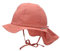 Sterntaler Sonnenhut - Unisex Sommerhut - UV-Schutz 50+ Mütze mit breiter Krempe und Größenregulierung - Nackenschutz - Bindebänder - Baby Kinder Kopfbedeckung aus Popeline (Bio) - Rosenholz,Größe 47