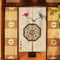 Oduo Japanischer Noren Lang Vorhang Türvorhang, Gardinen Tür Vorhang Tapisseri Samt kurz Vorhänge Restaurant Küche Türvorhänge, Druck im Chinesischen Stil (Blumen und Vögel,85x180cm)