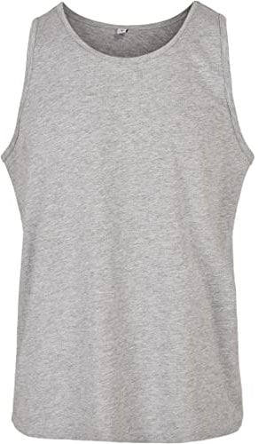 Build Your Brand Herren Tanktop Basic Tank, Farbe Heather Grey, Größe S
