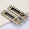 Hoconnie Pocket Door Handle with Key Sliding Door Lock Keyed Pocket Door Lock Invisible Recessed Door Handle 160mm Bronze