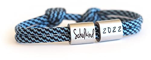 myGreta Schulkind Surfer Armband mit persönlicher Gravur, Einschulung 2022, Schultüte, Junge