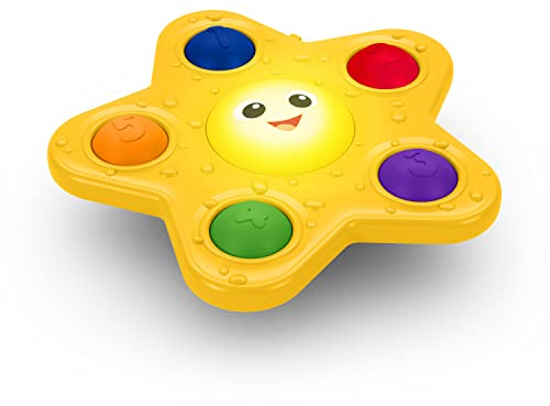 Baby Einstein Ocean Explorers Pop & Glow Starfish Light Up Sensory Popper Toy, for Babies Ages 6 Months and up