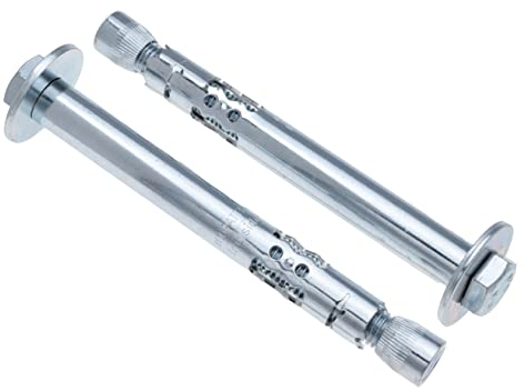 Manguito de Metal Ancor 12 mm x 70 mm Tornillo de Expansión con Cabeza Hexagonal de Acero Blanco Zincado Rawl Pernos para Hormigón Albañilería Ladrillo Pared Fijaciones de 2 piezas