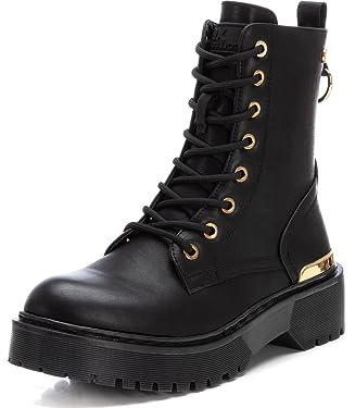 XTI - Botín Mujer Negro - Calzado Cómodo y Versátil - Moda casual - Modelo 14180701 (Talla 38)