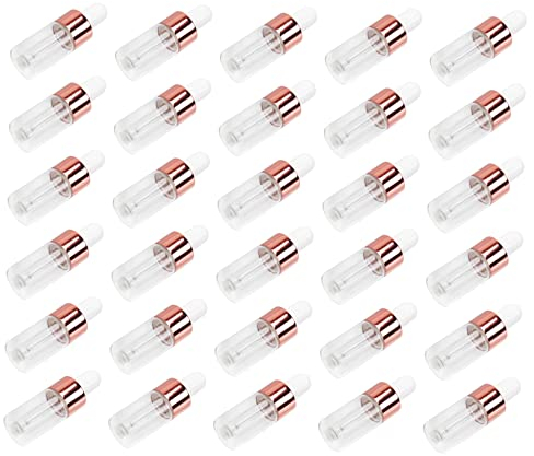 minkissy 30st Flasche Mit Ätherischen Ölen Augentropfflaschen Augentropfenfläschchen Spender Für Trinkwasserautomaten Pipettenflaschen Ohrtropfflasche Mini Parfüm Glas Medizinflasche