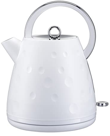 T4tec Quirky range British designed Fast Boil Kettle - White- TT - KT847UKWT