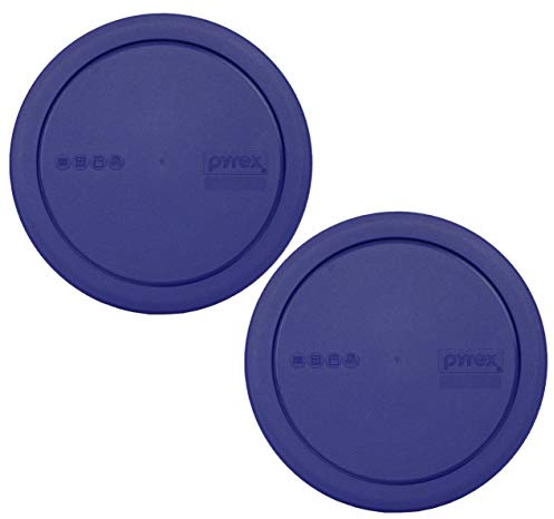 Pyrex 322-PC 1qt Blue Lid Mixing Bowl Made in the USA - 2-Pack