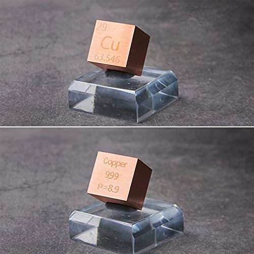 BBAUER Element Metall Würfel, Dichte Bis Zu 99,95% Reines Metall Cubest,N Nickel Kupfer Zink/Copper/10Mm