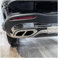 Auspuffblenden Auto Hinten Throat Auspuffrohr Schalldämpfer Tipps Abdeckung Trim Für Mercedes Für Benz GLC Klasse X254 2023+ GLC260 GLC300 Für AMG (Color : 2pcs Silver)