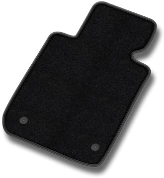 MOTOS Velours Premium Fahrermatte 1-teilig passend für BMW 1er E87 2004-2011 - Premium, Leder, Schwarz Fahrerseite - Erleben Sie neuen Fahrkomfort mit einem Velours-Fahrermatte passend für Ihr Auto