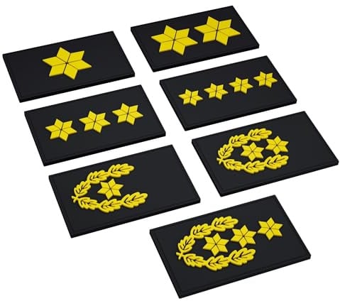 Patch Force - Dienstgradabzeichen Leitender Polizeidirektor (LPD) höherer Dienst (hD) - Als Abzeichen für Polizeiuniform, Schutzweste, Einsatztasche, Jacke oder Rucksack - rubber klett patch