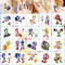 Temporäre Tattoo Set Kinder Tattoos für Sonic the Hedgehog,20 Blätter Kindertattoos Aufkleber Stickers für Geschenktüten Kindergeburtstag Mitgebsel Mädchen Jungen