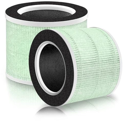 BAMBOOST 2 Packs RP-AP088-F1 Replacement Filter für RENPHO RP-AP088 RP-AP088W/RP-AP088B Luftreiniger RP-AP088-F1und RP-AP088-F2.