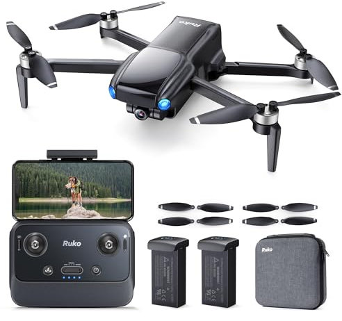 Ruko U11MINI Drones with Camera 4K Professional, Drone with Camera for Beginner, 70Mins Flight Time Drone, TOF 9800FT Long Range Digital Remote, Under 250g, GPS Auto Return
