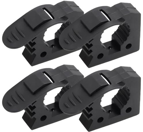 Rubber Clamp,Quick Release Clamp,4Pcs Non-Slip Rubber Mount Clamps for 1.18-1.57in Diameter Tools Universal Strong Load TUV ATV Van Trucks Quick Grip Clamps for Shovel Axe