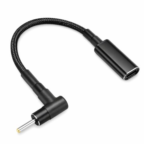 SUNGOOYUE USB C Female to 2.5x0.7mm DC Male Adapter, 100W 5A 20V Support PD Fast Charging USB Type C to DC Converter for Laptop Charging Power Bank Use