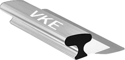 VKE Spatola per Stucco con Cazzuola Multifunzione e Lama AQngolare Curva,Impugnatura Ergonomica Kit Spatole per Stucco,1-2.1M Asta Telescopica e Pennello a Rullo (Include solo il raschietto da 30 cm)