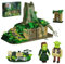 Millionspring Swamp Monster House Building Block Set con luz LED, Green Monster Figure Toy Building Kit Modelo, Regalos de decoración para el hogar para niños, adultos (1022 piezas)