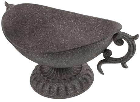 GARVALON Planter Elegant Vintage Design Iron Flowerholder for Wedding Home Office Decor