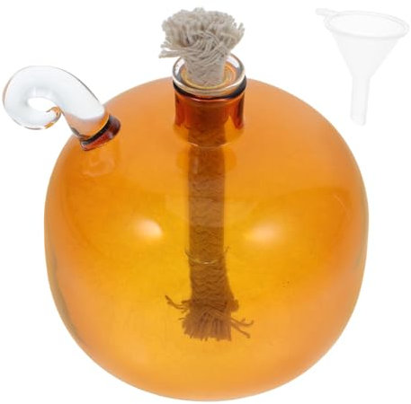 HIAKDOFT Recycelbare Flüssig-glasöllampe Transparente Rauchfreie Öllampe Für Esstisch-Dekoration Modernes Design Für Zuhause Büro Und Restaurant Benutzerfreundlich Und Praktisch