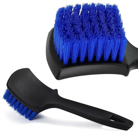 Car Wheel Cleaning Brush - Alloy Wheel Brush | Easy Dirt Removal Bristles with Comfortable Handle | Rim Tyre Detailing Brushes for Home, Car, Motorcycles & Bicycles