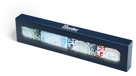 La Corvette – Geschenkset 4 Provence Seifen 100g – Weihnachtsdüfte – 100% Pflanzliche Öle – Hand- & Körperpflege – Geschenkbox