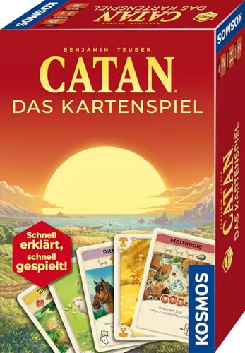 Kosmos Catan Das Kartenspiel, schnell erklärt, schnell gespielt | Kartenspiel für 3-4 Personen, ab 10 Jahren, in 20 Minuten gespielt, aus der Welt des Brettspiel- Klassikers Siedler von Catan