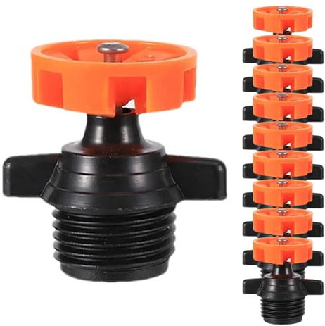 Small Garden Sprinkler - 10Pcs 360 Degree Rotating Hose Head Sprayers | Adjustable Water Nozzle Set, Durable Lawn Irrigation Connectors | Even Yard Plant Watering Coverage System For Patio Grass Fl