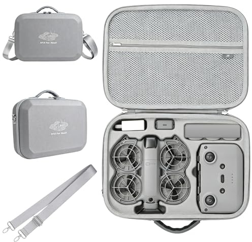 FeinKulturia Tasche für DJI Neo 2 Fly More Combo, Neo 2 Tasche Hartschalen Case für DJI Neo 2 Zubehör, Kompakte Reisetasche für RC-N3 Controlle/Neo2 Akku Koffer, für Drone Schutz/Aufbewahrung