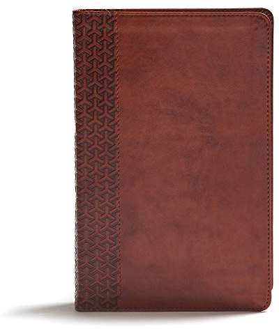 CSB Everyday Study Bible, British Tan LeatherTouch: Black Letter, Study Notes, Illustrations, Aricles, Easy-To-Carry, Ribbon Marker, Easy-To-Read Bible Serif Type