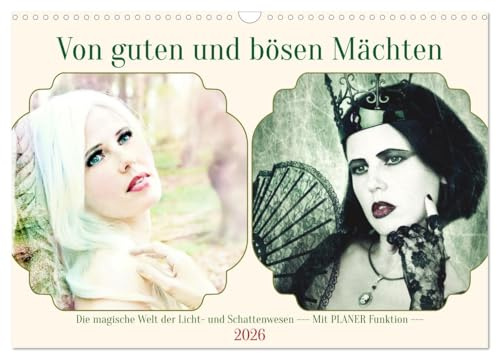 Von guten und bösen Mächten (Wandkalender 2026 DIN A3 quer), CALVENDO Monatskalender: Die magische Welt der Licht- und Schattenwesen (CALVENDO Kunst)