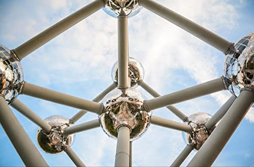 hansepuzzle 13175 - Atomium Puzzle 500 Teile - Gebäude Puzzle mit hochwertiger Aufbewahrung: Kartonbox und wiederverschließbarem Beutel - Puzzle-Maße: 46 x 30 cm