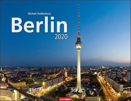 Berlin. Wandkalender 2020. Monatskalendarium. Spiralbindung. Format 44 x 34 cm