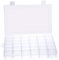 Gospire 36 Grids Clear Plastic Jewelry Box Organizer Storage Container with Removable Dividers,(4.32cm*2.80cm) * 36 Grid