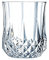 CRISTAL D'ARQUES Éclat Paris - Collection Longchamp - 6 Gobelets 4,5cl en Kwarx - Brillance, Transparence et Haute Résistance - Moulures Iconiques - Fabriqués en France