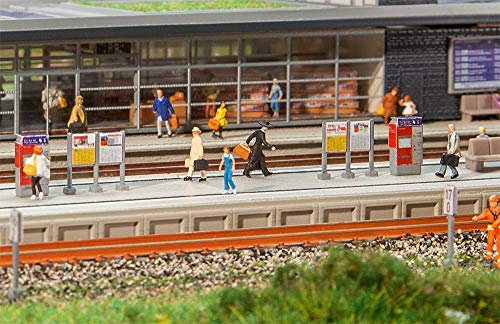 Faller FA222111 Moderner Bahnsteig Modellbausatz, Zubehör, Mehrfarbig, Medium