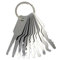 Lot de 10 clés en acier inoxydable de formes différentes pour serrure double face