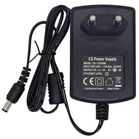 Adaptateur Secteur CA à CC 12V 3A pour Bande de caméras de vidéosurveillance DVR NVR LED