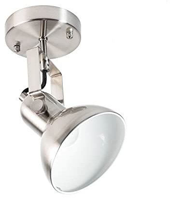 Licht-Erlebnisse Runde Deckenlampe Vintage Metall verstellbar Ø14cm Deckenstrahler Wohnzimmer Küche DALLAS