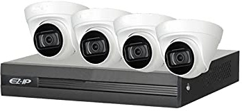 EZ by Dahua 4 Way Network CCTV Recorder Kit (Incl. 4x 4MP IP Cameras, 1TB HDD & Cabling)