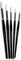 Lexcion Select Pack Of 5 Quality Synthetic Sable Paint Brushes - Sizes 2, 4, 6, 8 and 10