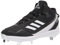 adidas Men's Icon 7 Mid Baseball Shoe, Black/White/Silver Metallic, 7