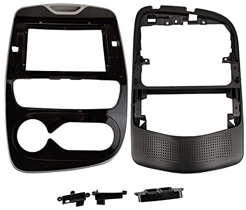 EZoneTronics Double Din 10.1 inch Car Radio Stereo Frame In-dash Mounting Kits for Renault Clio (Manual AC) 2016-2018 with Canbus Box and Wire Harness