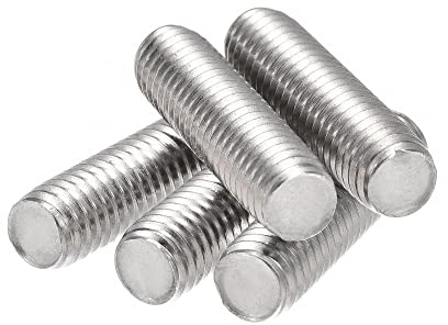 sourcing map 5 Stück M8 x 30mm Vollgewindestange aus Edelstahl 304 Rechtsgewinde