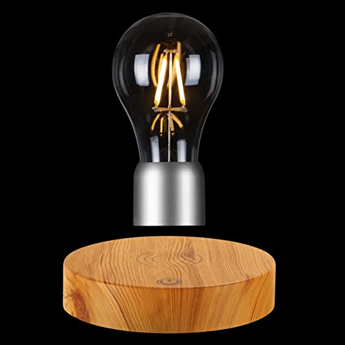 UVEHAS Levitierende Glühbirne, schwebende rotierende LED-Birne Lampe, Touch Control Magnetische Levitation Bulb Nacht Lichter Schreibtischlampen für Home Office Decor