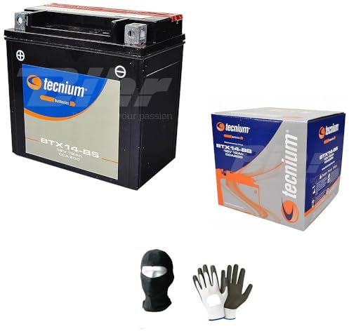 Compatible avec Suzuki 1000 DL V-Strom 2002 Batterie TECNIUM YTX14-BS 12V 12AH 12 AMP Batteries PRÊTES pour Usage SPÉCIFIQUE Moto Scooter 150X87X145MM