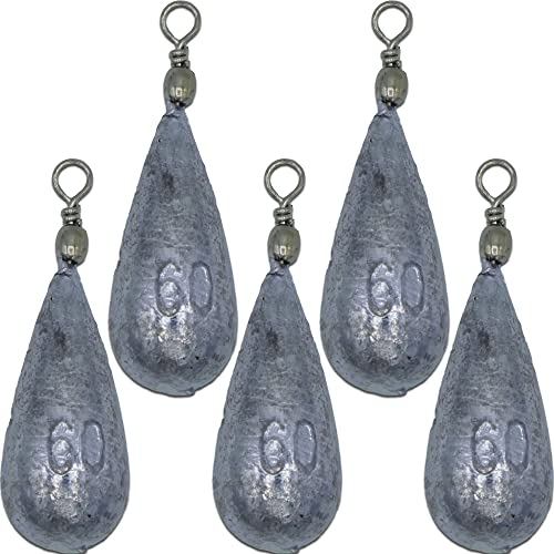 Paradox Fishing Birnenblei Set 5X 60g I Blei Angeln Grundblei Angeln Set Blei Angel Blei Gewichte Angeln Blei Angelzubehör Blei Birnenblei Angeln Angel Bleie Set