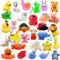 Juguete de baño para bebés preescolares, Flotante Ocean&Farm Squeaky Animal Bath Time Squirty Toy para niños pequeños, decoración y Regalo para Fiestas, Juguetes educativos para bañera (30 Piezas)