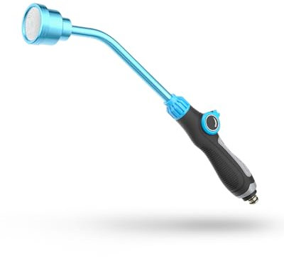 DTRK Bewässerungsstab 48,2 cm abnehmbarer Sprühstab 1000 Löcher Gartenschlauch Zauberstab mit Daumenstromkontrolle für Blumen, Sträucher, Samenbeet, Garten und Rasen